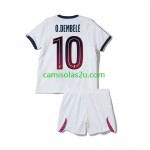 Camisolas de futebol Paris Saint-Germain Ousmane Dembele 10 Criança Equipamento Alternativa 2026/27 Manga Curta
